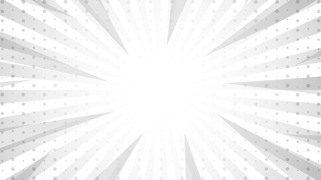 Arte pop cómico blanco y gris gris Tendencia retro vintage fondo en estilo de cómic pop art retro Ilustración fácil de editar Vector para diseño de superhéroes pancartas web carteles tarjetas fondos