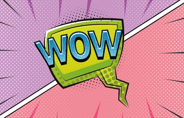Arte Pop Cómico Doodle Habla Burbuja de dibujos animados Fondo Pro Vector