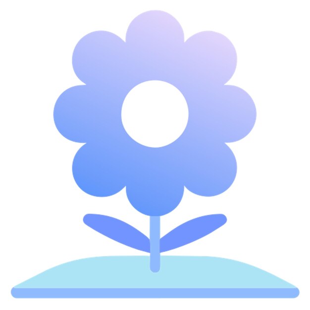 arte pop hermosa flor en el fondo aislado icono de colores formas gradiente