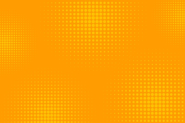 Arte pop de medio tono naranja abstracto