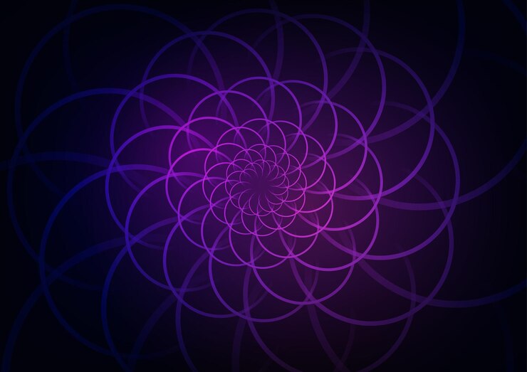 Vector arte de remolino abstracto fondo de presentación púrpura