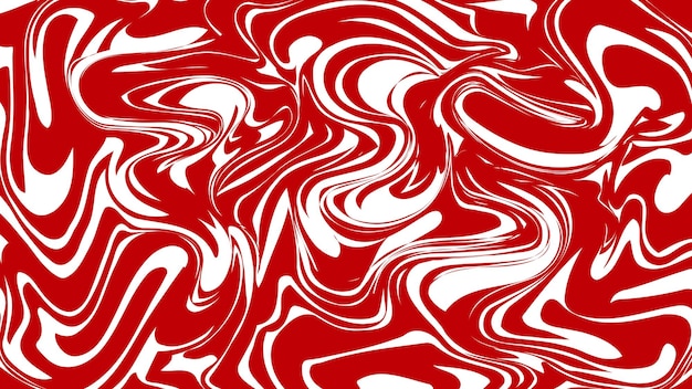 Arte de remolino rojo y blanco Diseño abstracto hipnotizante