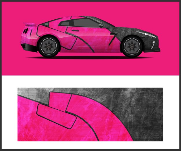 Arte de rotulación automotriz para el diseño de rotulación de automóviles