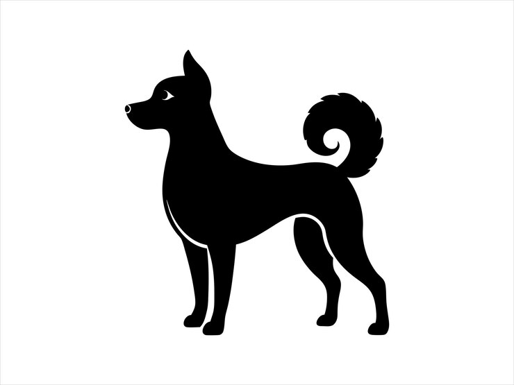 El arte de las siluetas de perros explorando las técnicas de ilustración vectorial