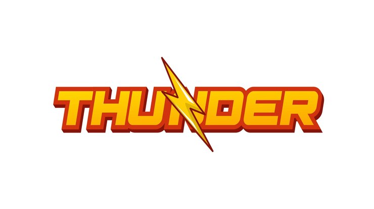 Vector arte de texto inspirado en tormentas eléctricas