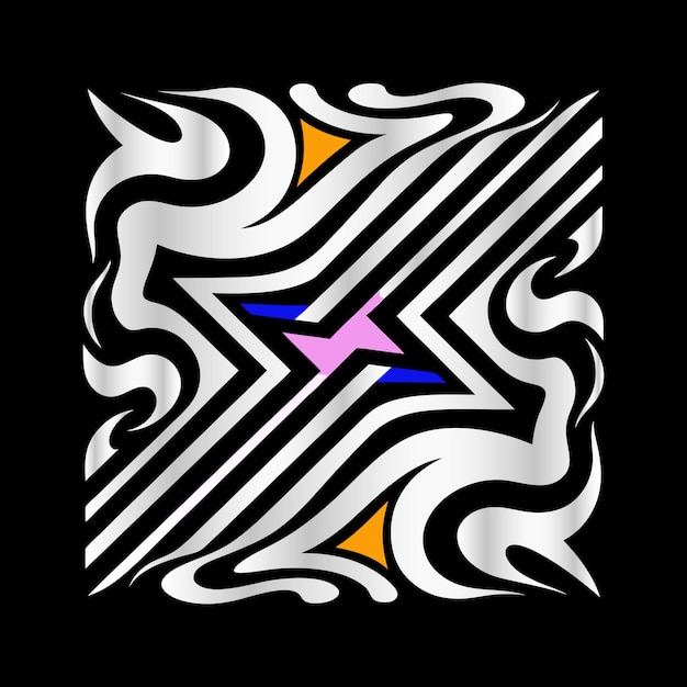 Arte de textura de montaña Logotipo abstracto elegante para pintar arte de pared y diseños impresos