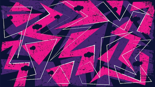 Arte urbano abstracto y elegante con un fondo grungy