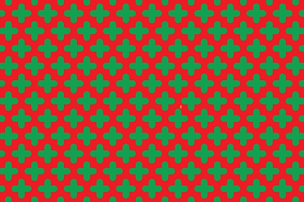 Arte de vector de patrones sin fisuras de signo más rojo y verde