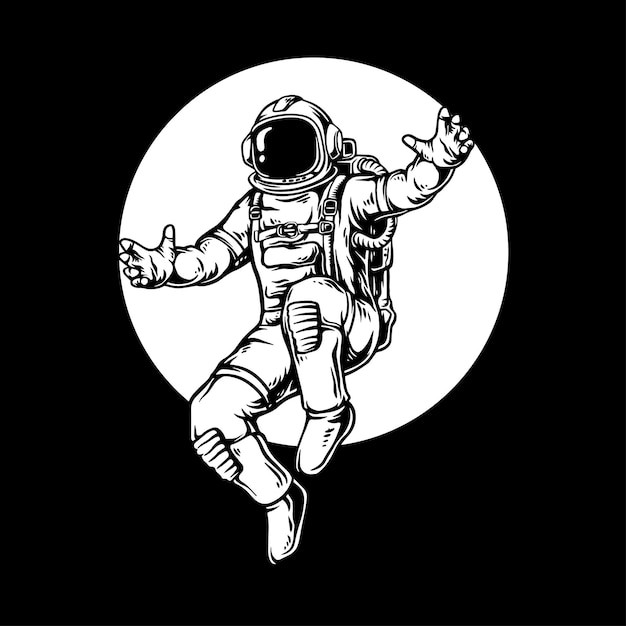 Arte vectorial de astronauta