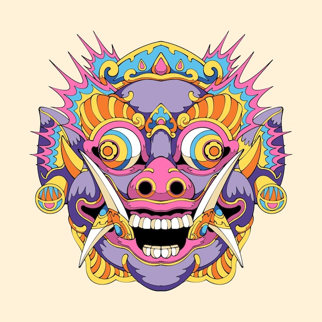 Arte vectorial de barong bangkung