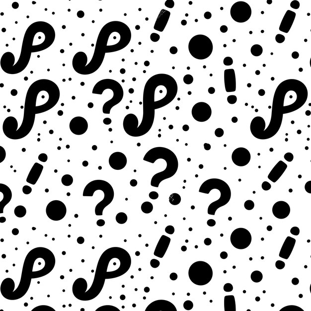 Arte vectorial en blanco y negro con un juego de ilustraciones de patrones lindos