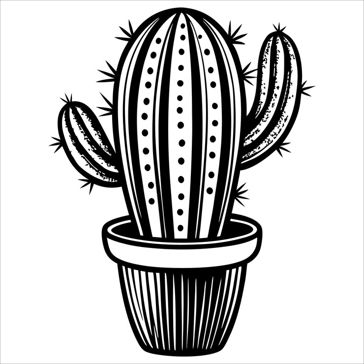 arte vectorial de cactus