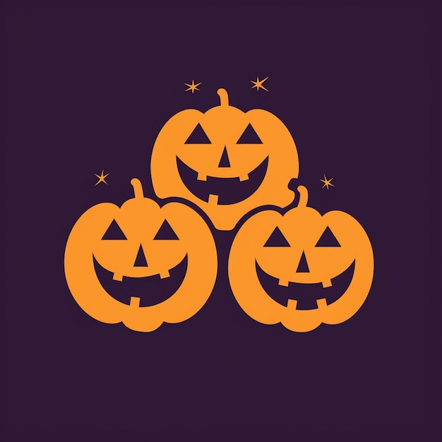 Arte vectorial de calabaza aterradora