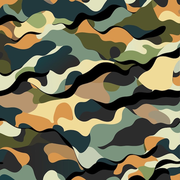 Arte vectorial de camuflaje moderno para proyectos impresos y web