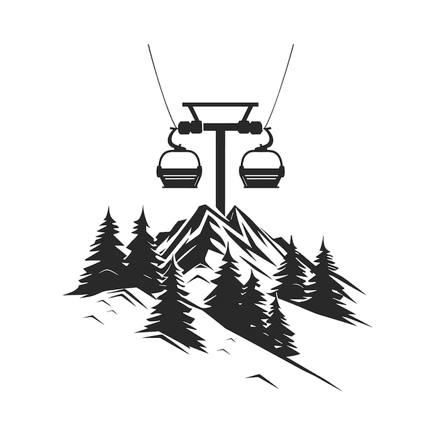 arte vectorial de color negro con conjunto de ilustraciones de silueta de tren
