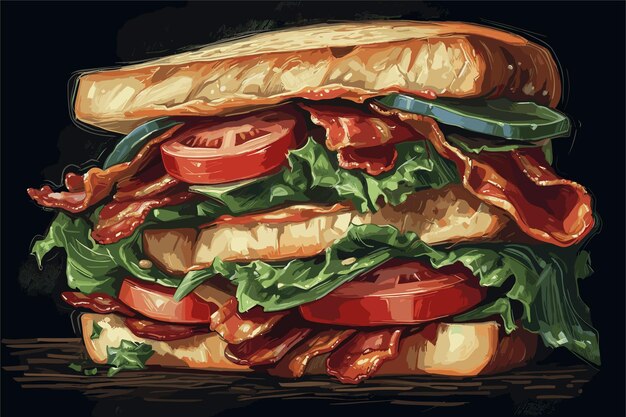 Vector arte vectorial conjunto de comida rápida acuarela calle comida rápida bebidas dulces panadería sándwiches pizza hamburguesa