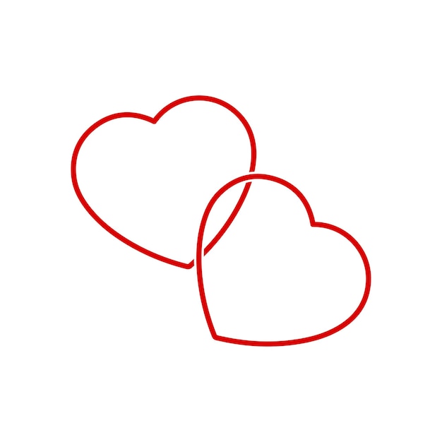 arte vectorial de corazón rojo