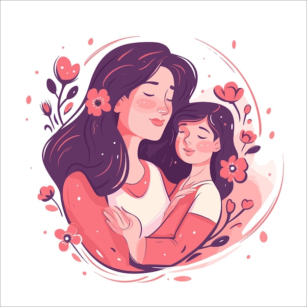 Arte vectorial del día de la madre