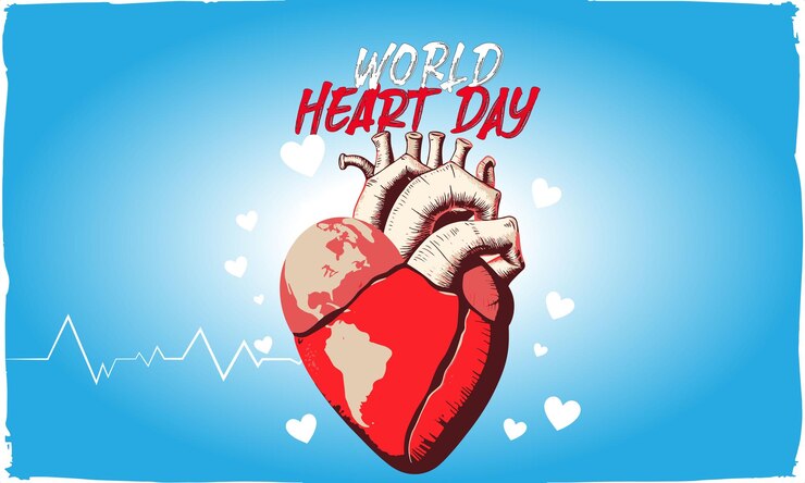 Arte vectorial Día Mundial del Corazón Día Internacional del Corazón