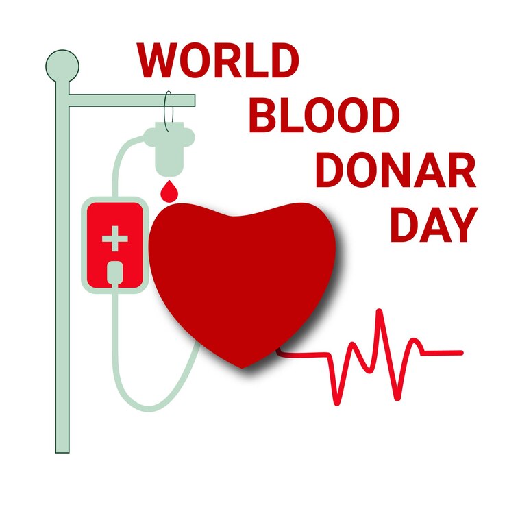 Arte vectorial para el día mundial del donante de sangre