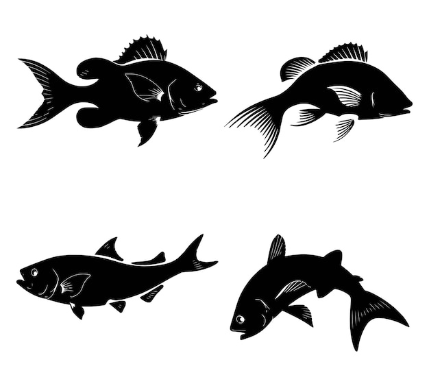 Arte vectorial dinámico de la vida silvestre del océano