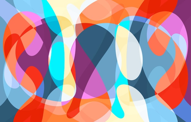 Arte vectorial de diseño de fondo abstracto colorido