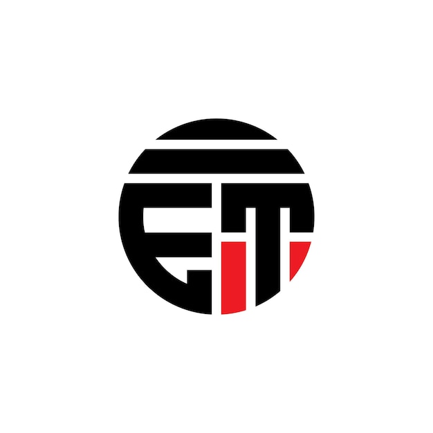 Arte vectorial del diseño de la letra ET del logotipo