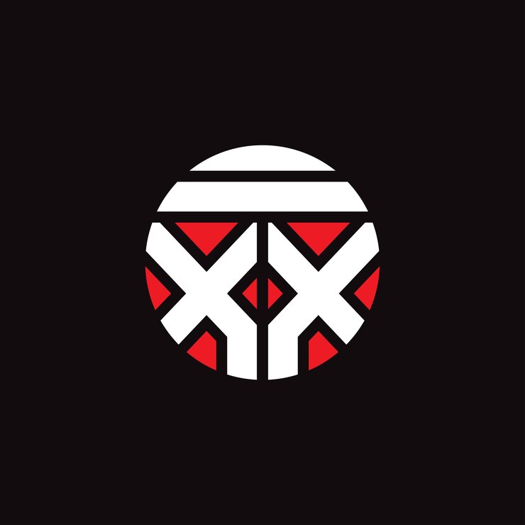 Vector arte vectorial del diseño del logotipo de la letra xx