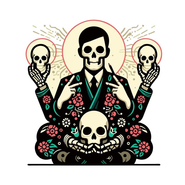 El arte vectorial del disfraz de Halloween