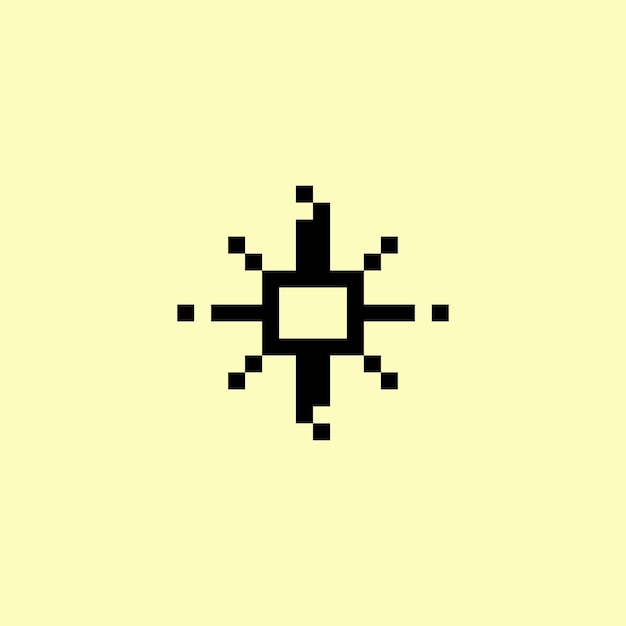 arte vectorial de estilo bit estrella establecido