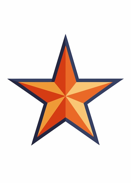 Arte vectorial de Estrella sobre fondo blanco
