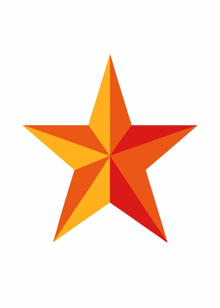 Arte vectorial de Estrella sobre fondo blanco