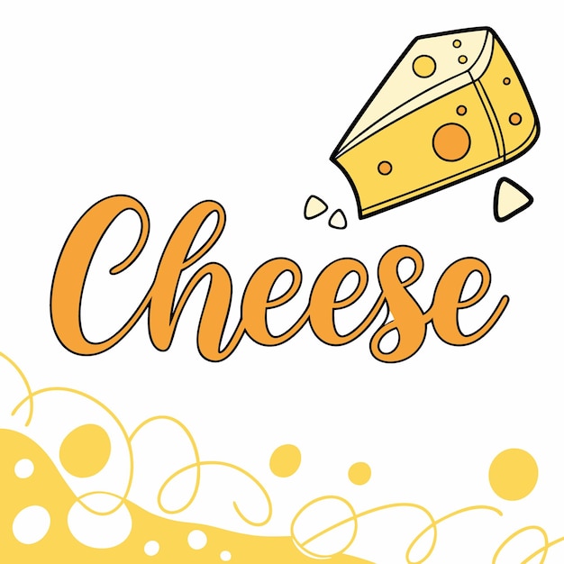 Arte vectorial de fuentes de queso
