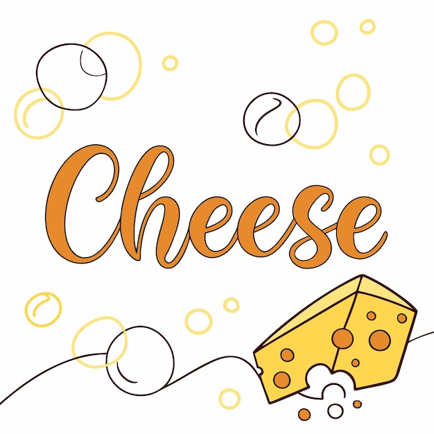 Arte vectorial de fuentes de queso