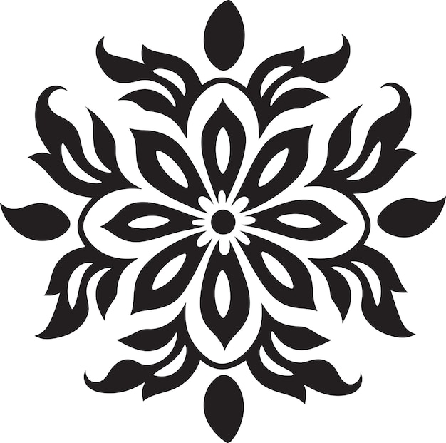 Arte vectorial gótico floral negro serenata de medianoche