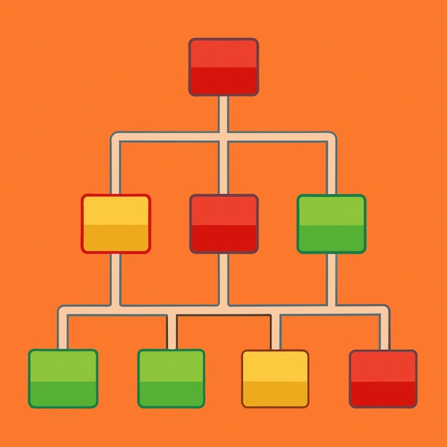 Vector arte vectorial del gráfico de organización