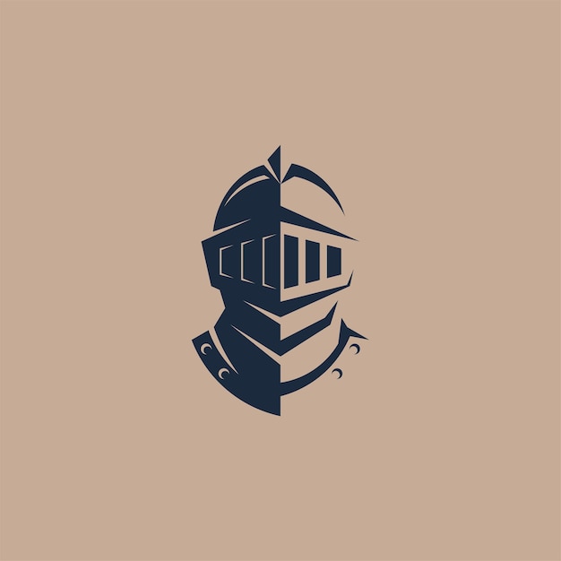 Arte vectorial de guerrero adecuado para diseño de logotipo