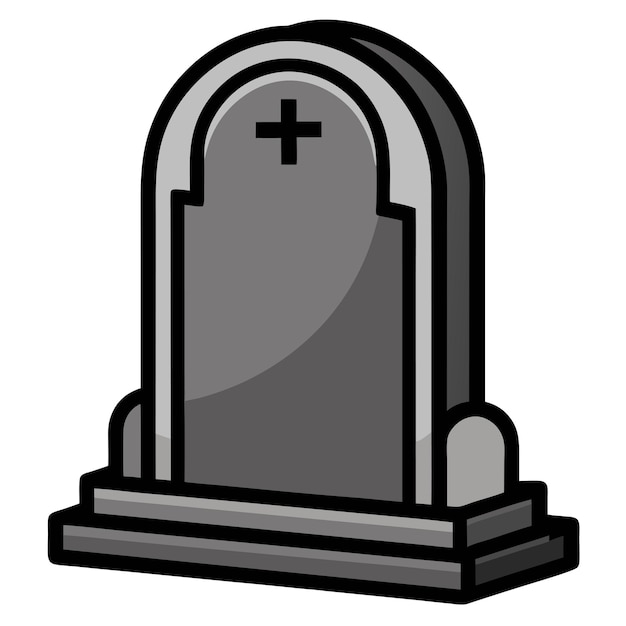 arte vectorial y ilustración de clipart de lápida en blanco