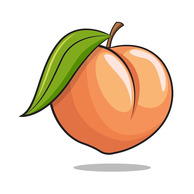 Vector el arte vectorial de juicy peach