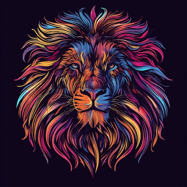 Vector el arte vectorial del león