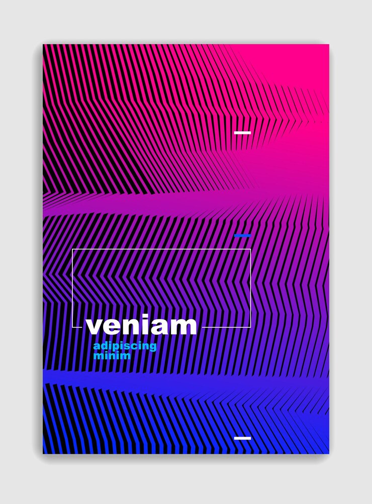 Vector arte vectorial lineal minimalista diseño de folletos de moda plantilla de portada gradiente geométrico de medio tono para pancartas carteles carteles volantes textura de patrón perfecta y diferente