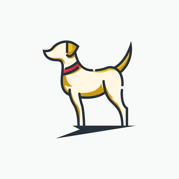 Arte vectorial del logotipo del perro