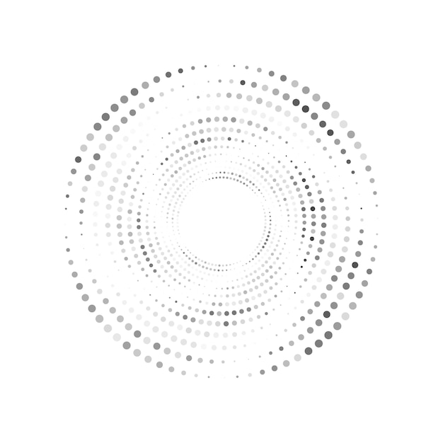 Arte vectorial de medio tono de círculo
