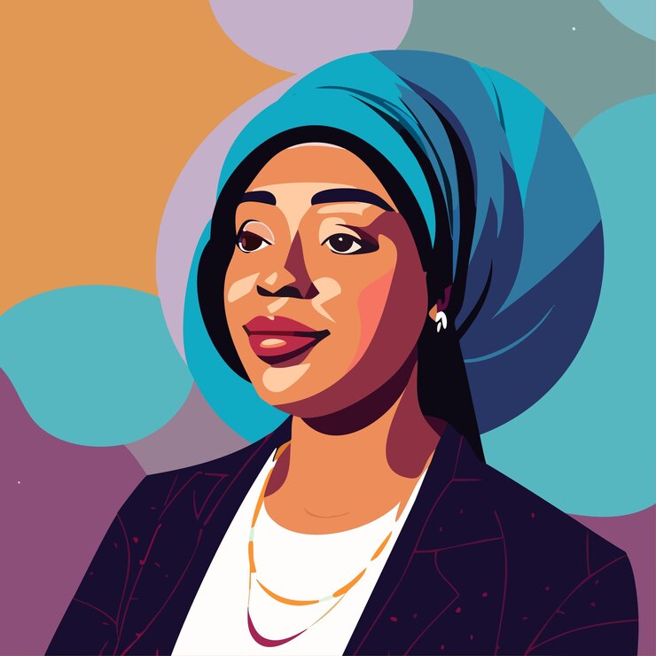 El arte vectorial del metaverso mujeres
