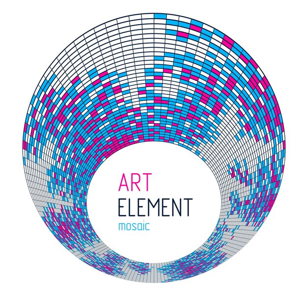 Arte vectorial mínimo geométrico, hermosa ilustración dimensional de mosaicos, plantilla moderna y moderna con espacio de copia para título y texto. Utilizable para folleto, revista, anuncio, pancarta, afiche.