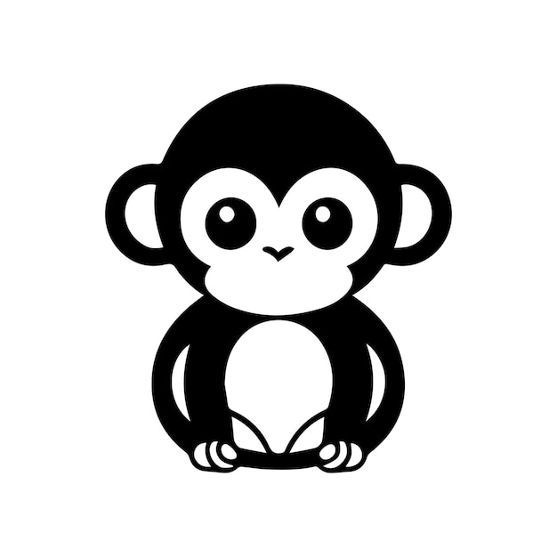 arte vectorial de mono