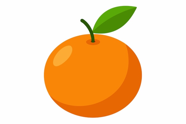 Arte vectorial naranja sobre fondo blanco