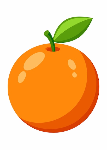Arte vectorial naranja sobre fondo blanco