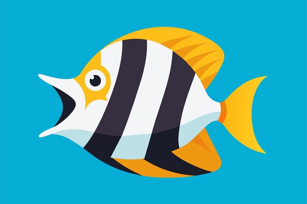 Arte vectorial de peces ángeles