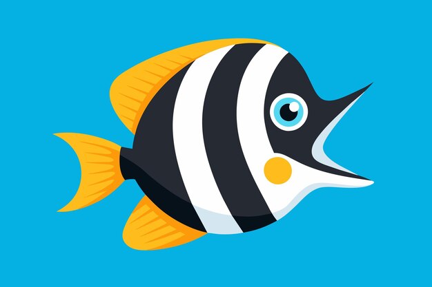 Arte vectorial de peces ángeles